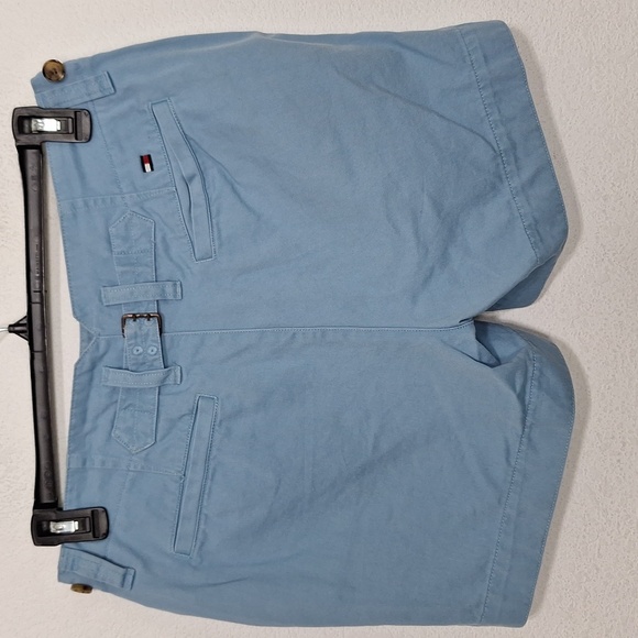 Tommy Hilfiger Women's Blue Back Buckle Pockets Coastal Preppy Shorts Size 8 - Picture 4 of 7